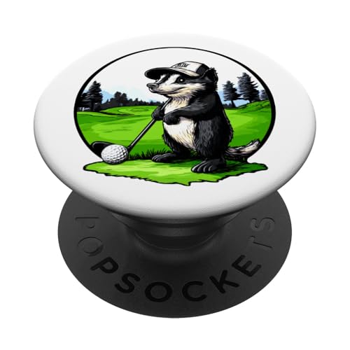 Stinktier Golfspieler PopSockets Klebender PopGrip Stinktier Golfspieler PopSockets Klebender PopGrip von Golfing Animals
