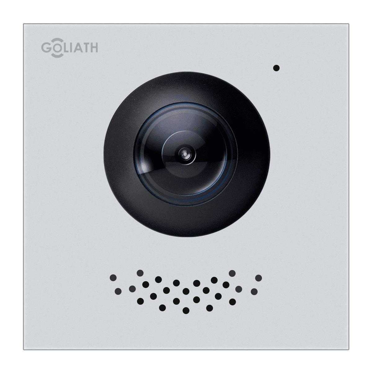 GOLIATH Hybrid IP & 2-Draht Kamera Modul Silber (2MP Full HD 180° Weitwinkelobjektiv IR App) von Goliath
