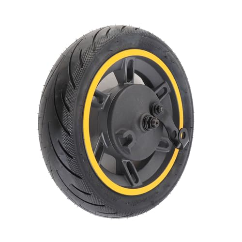 10 Zoll Roller Vorderrad mit Reifen Aluminium Legierung Gummi Ersatz für 9 G30 Elektro Roller 60/70 6,5 Rad Abschnitt Breite 60mm Maximale Last 100kg von Gonetre