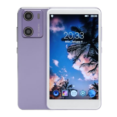 5in MP4 Player HD Rauschreduktion IPS Touchscreen 8MP Kamera Musik Player FM Radio für Travel Sports Purple Aluminiumlegierung (Violett) von Gonetre