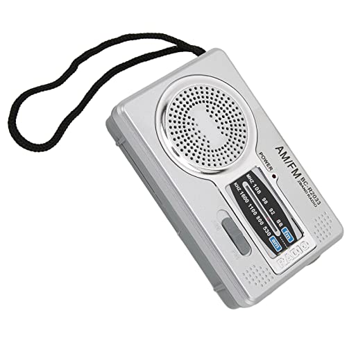AM FM Transistor Radio Tragbares Taschen-Radio mit Lautsprecher Kopfhörer Jack Silber Grau für Home Travel Entertain Ment Arbeits Studie Notfall Einsatz ABS Material 9,5x6x2,2 AM FM Transistor Radio Tragbares Taschen-Radio mit Lautsprecher Kopfhörer Jack Silber Grau für Home Travel Entertain Ment Arbeits Studie Notfall Einsatz ABS Material 9,5x6x2,2 von Gonetre