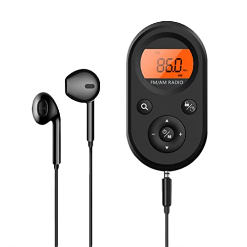 Gonetre Pocket Radio Mini AM FM Radio Tragbares Wiederaufladbares Radio mit Stereo -Kopfhörern für Outdoor -Gehen Laufen Jogging Trainieren Schwarz 88 * 47 * 11mm Gonetre Pocket Radio Mini AM FM Radio Tragbares Wiederaufladbares Radio mit Stereo -Kopfhörern für Outdoor -Gehen Laufen Jogging Trainieren Schwarz 88 * 47 * 11mm von Gonetre