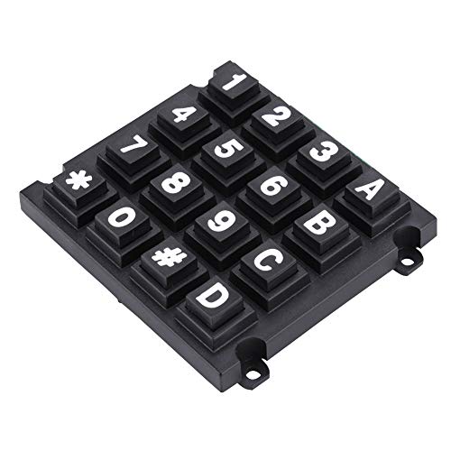 Gonetre Tastaturmodul 4 x 4 Tastaturtasten, Tastaturmodul, 16-Tasten-Tastatur, externes Tastaturmodul, Tastaturmodule mit 16 Tasten, 4 x 4 Drucktasten, externe große Tastatur für Mcu von Gonetre