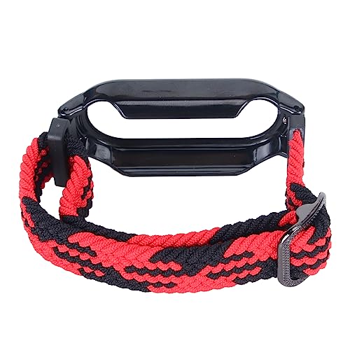 Gonetre Watch Band Screen Protector Bumper Watch Strap Screen Protector Film Case Watch Strap Protector Film Case Watch Strap Protective Film Case 3 in 1 Watch Band Screen (Red Black with Black Frame) von Gonetre