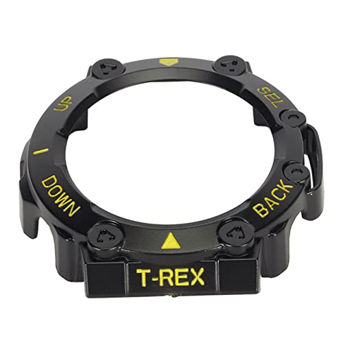 Gonetre Watch Bumper for T Rex 2 Watch Bumper Protective Case Watch Screen Protector Case Watch Protective Bumper Cover Case for T Rex 2 Precise Cutouts Shockproof Watch (Black Yellow) von Gonetre