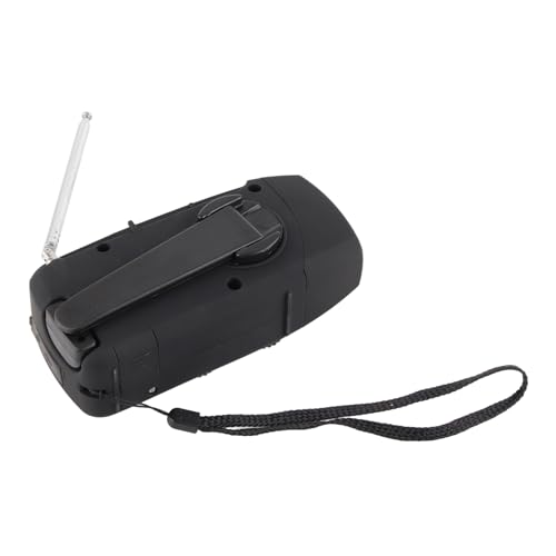 Handkurbel Solarradio mit LED Taschenlampe Tragbares FM AM WB USB Radio für Notfall Katastrophenschutz Familie Camping ABS Material 12.8x6x4.5cm (AmerikaniCsches Modell) von Gonetre