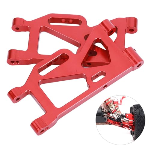 Metall Frontschwung Arm RC Car Spareteile Hochleistung Langlebig Leicht zu Installieren für Wltoys 1/14 144001 RC Modellauto Aluminiumlegierung Rot 60x31mm 2pcs Metall Frontschwung Arm RC Car Spareteile Hochleistung Langlebig Leicht zu Installieren für Wltoys 1/14 144001 RC Modellauto Aluminiumlegierung Rot 60x31mm 2pcs von Gonetre