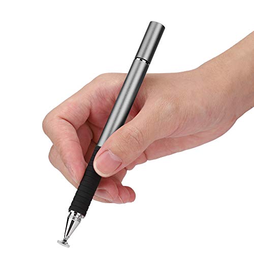 Touch Stylus 2 in 1 Stylus Metall Touch Pen Tuch Spitze Stylus Saugnapf Stylus Pen S12 2 in 1 leitfähiges Tuch Silikon Saugnapf Double Touch Vollmetallscheibe Malerei von Gonetre