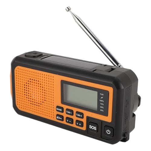 Tragbares AM/FM-Radio, Notfallradio, Handkurbel, Eingebaute 4000 MAh, USB-Solarladung, SOS-Alarm, LED-Taschenlampe, Radio, SOS-Alarmfunktion für Camping Im Freien Tragbares AM/FM-Radio, Notfallradio, Handkurbel, Eingebaute 4000 MAh, USB-Solarladung, SOS-Alarm, LED-Taschenlampe, Radio, SOS-Alarmfunktion für Camping Im Freien von Gonetre