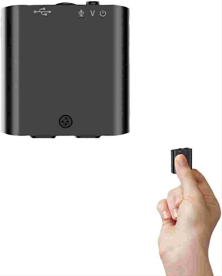 Gontence 16GB Diktiergerät, Mini Aufnahmegerät mit Magnet und Sprachaktivierung Digitales Aufnahmegerät (WiederaufladbaresAufnahmegerät USB für Besprechungen, Interviews) von Gontence