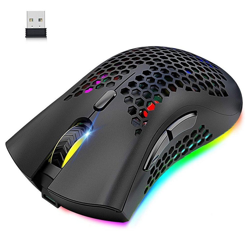 Gontence Kabellose Gaming-Maus ergonomische Maus Mäuse von Gontence