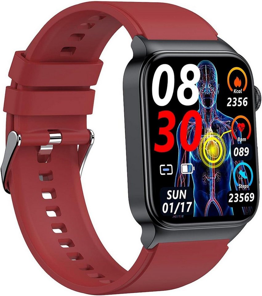 Gontence Smartwatch, 1,92-Zoll-HD-Voll-Touchscreen-Fitness-Tracker-Uh Smartwatch von Gontence