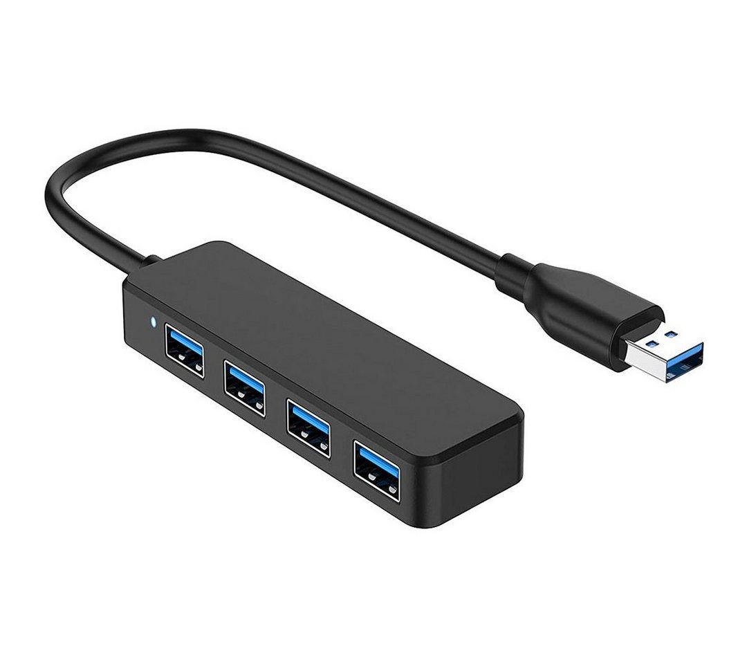 Gontence USB-Verteiler USB Hub 4 Port USB 3.0 Hub Datenhub (1-St), aktive Mineralfiltration für Küche, Wanne und Dusche, Plissee-Mischer von Gontence
