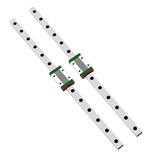 GooEquip 2 Stücke MGN12H Mini Lineare Schienenführung 350mm Mit Wagenblock für DIY 3D Drucker und CNC-Maschine XYZ (Schiene + MGN12H) von GooEquip