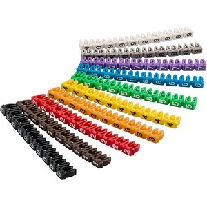 100 goobay Kabelclips Ziffern 0-9 farbsortiert 100 goobay Kabelclips Ziffern 0-9 farbsortiert von Goobay