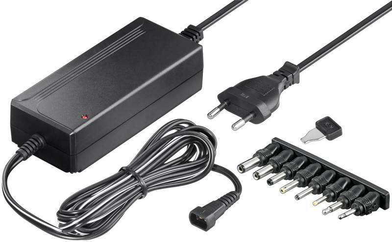 5 V - 15 V Universal-Netzteil inkl. 8 DC-Adapter - max. 36 W und 3 A von Goobay