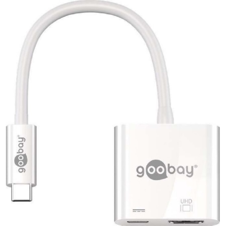 62110  - USB-C Adapter HDMI 4k60Hz, weiß 62110 von Goobay