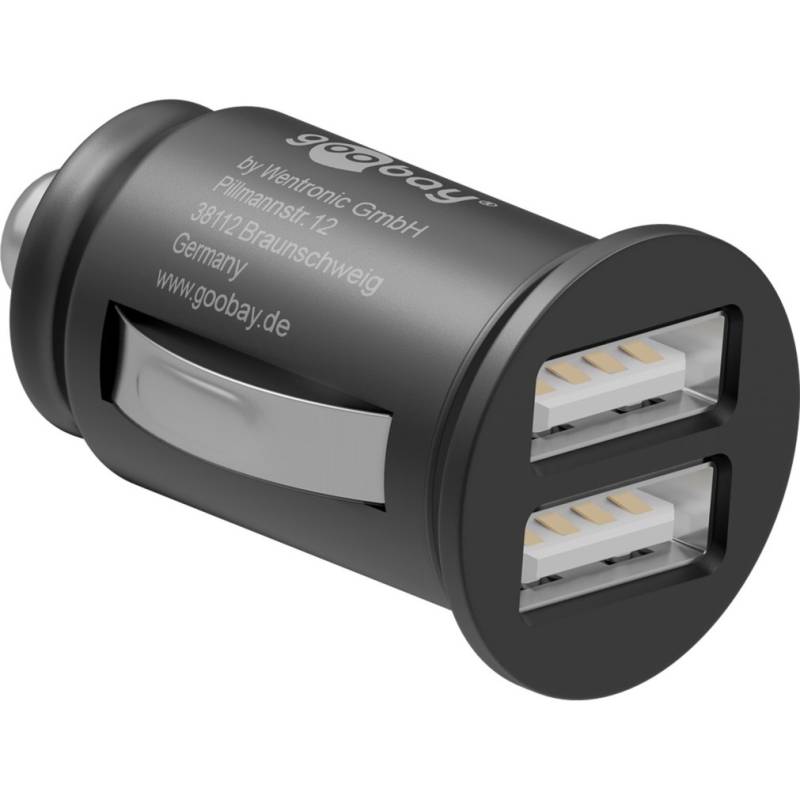 Dual-USB Auto Ladegerät mit zwei USB-Ports von Goobay
