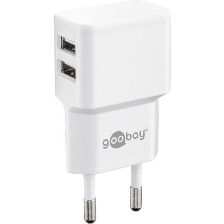 Dual USB-Ladegerät 2,4 A von Goobay