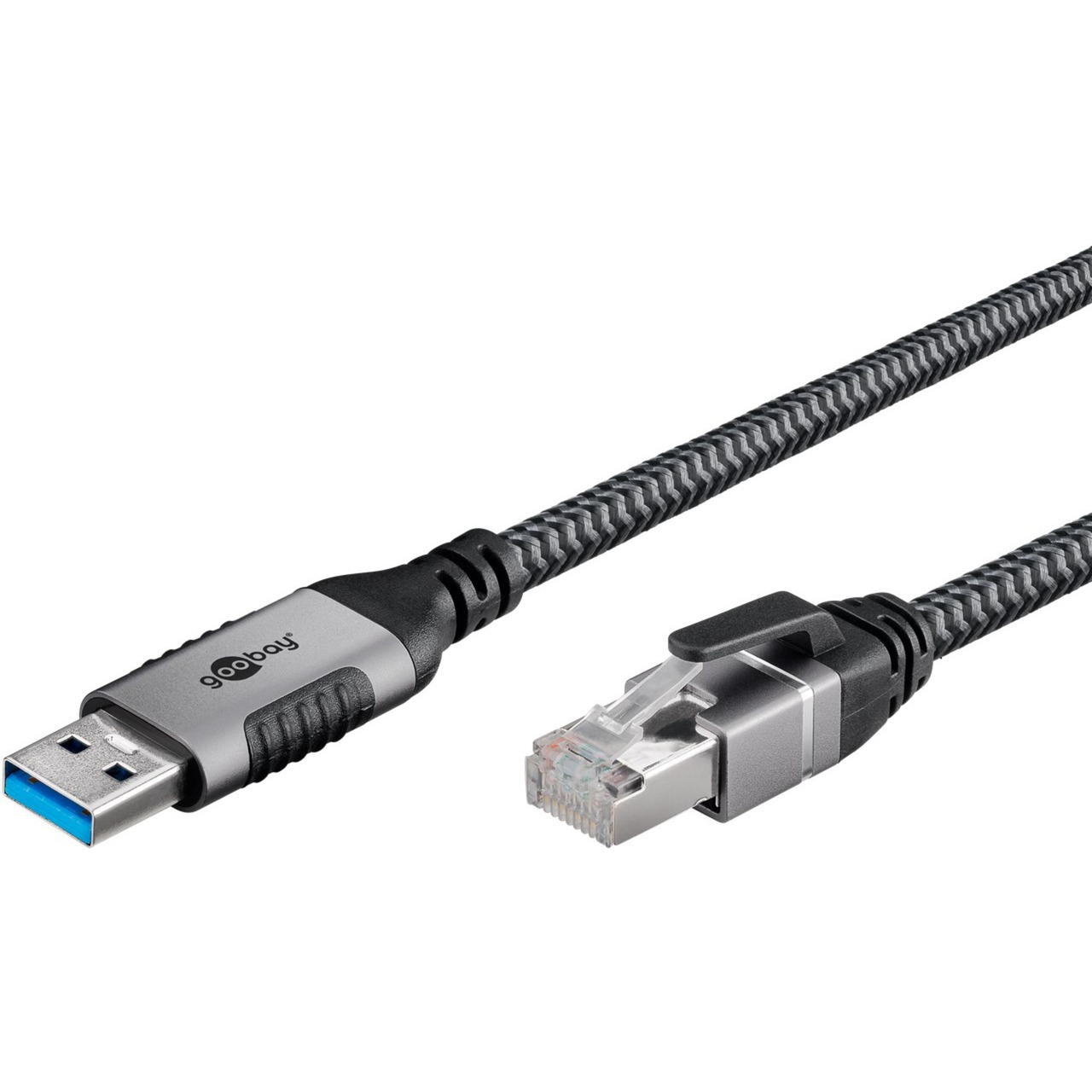 Ethernet-Kabel USB-A 3.2 Gen1 Stecker > RJ-45 Stecker, LAN-Adapter von Goobay