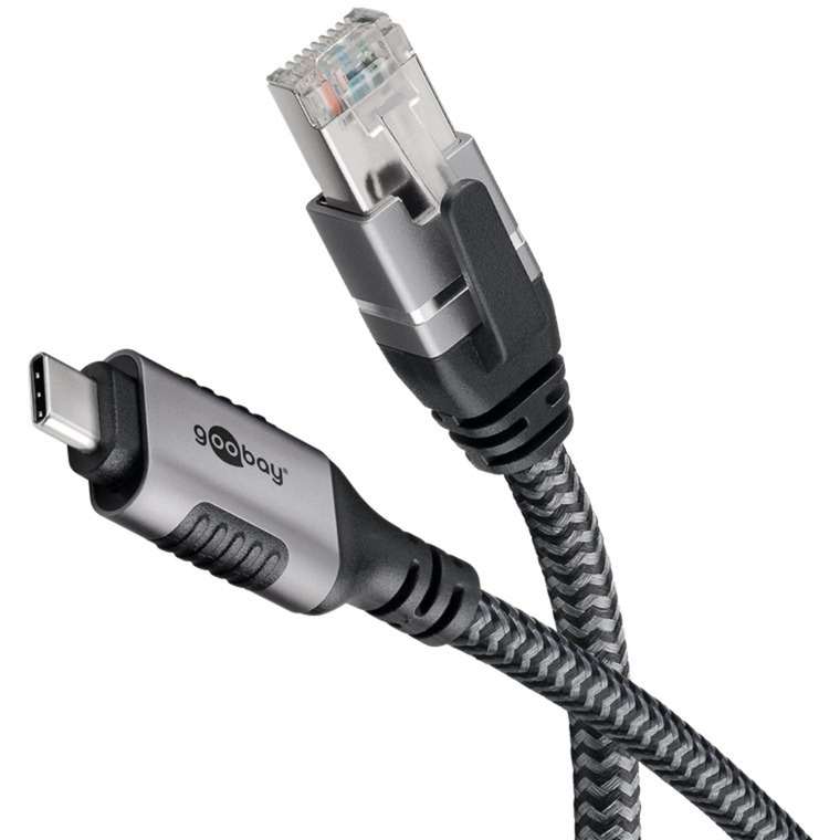Ethernet-Kabel USB-C 3.2 Gen2 Stecker > RJ-45 Stecker, LAN-Adapter von Goobay