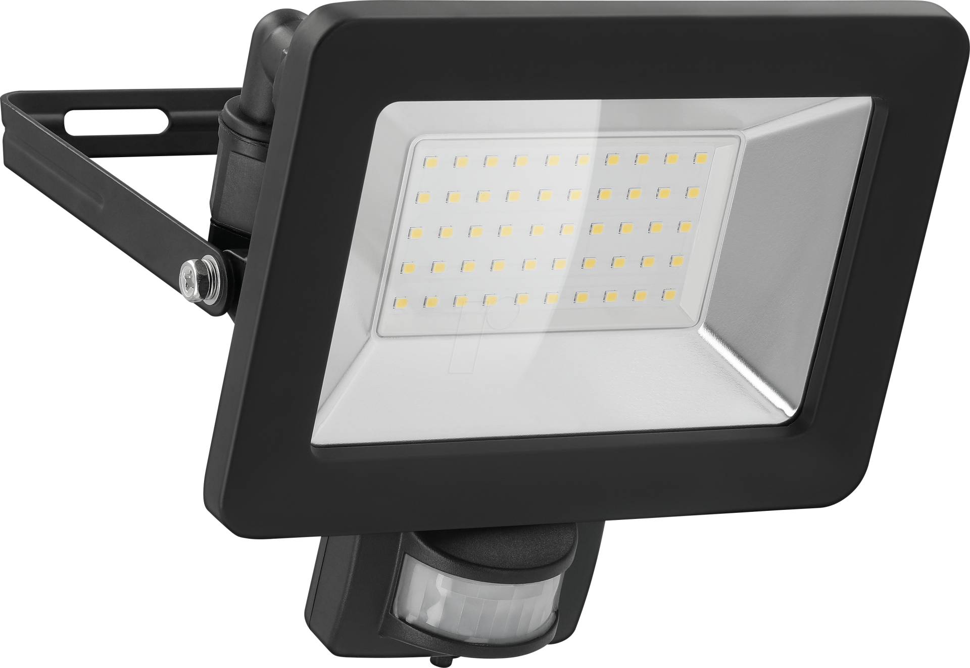 GB 53883 - LED-Flutlicht mit Sensor, 50 W, schwarz, IP44, M16 Kabelanschlus von Goobay