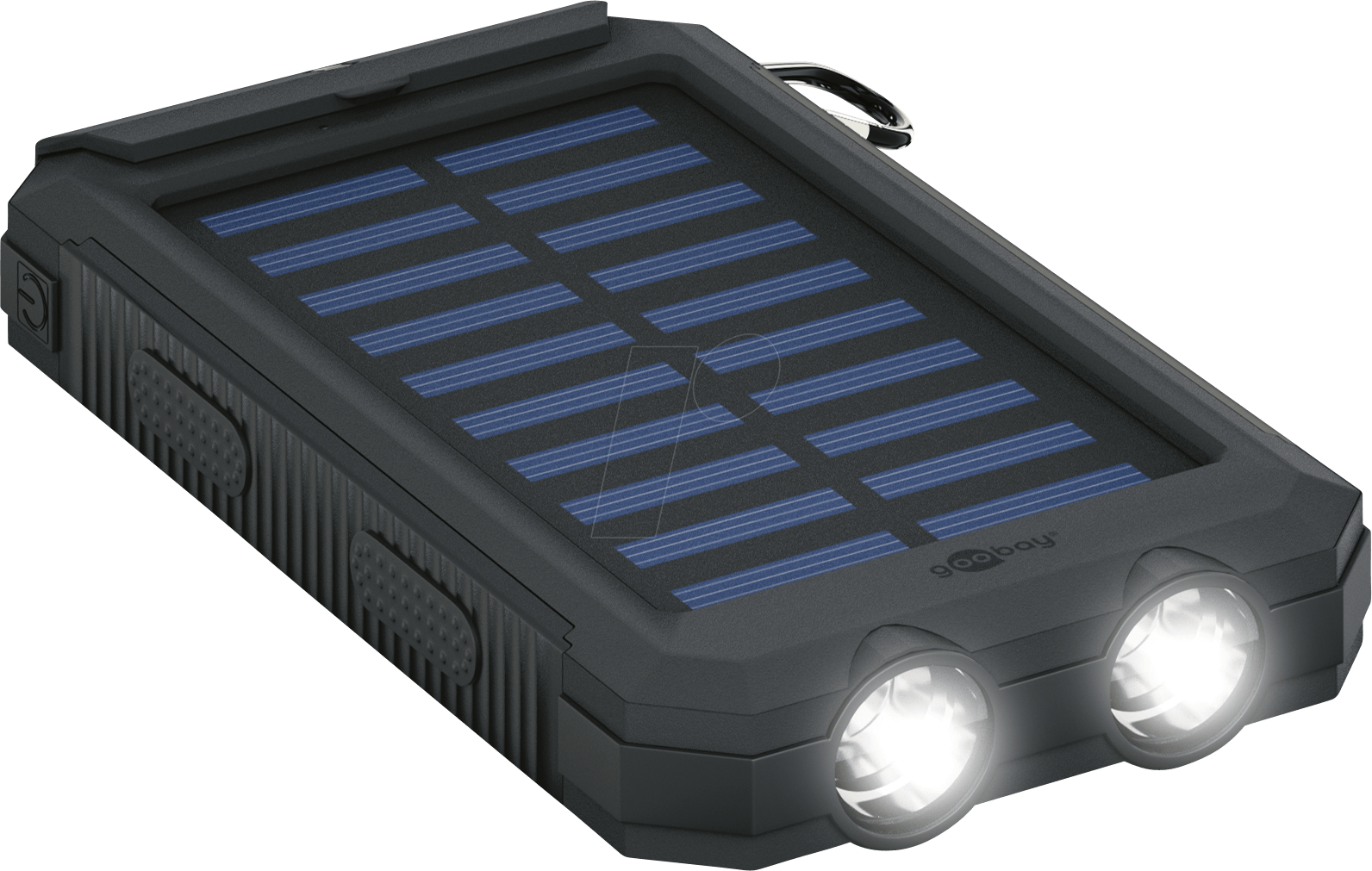 GOO 49216 - Powerbank, Li-Po, 8000 mAh, USB, Solar von Goobay