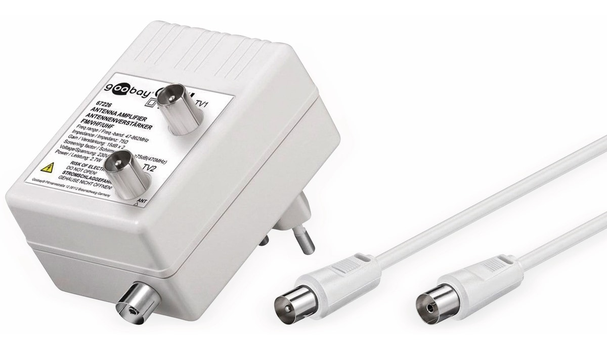 GOOBAY 2-Geräte Antennenverstärker 67226 GOOBAY 2-Geräte Antennenverstärker 67226 von Goobay