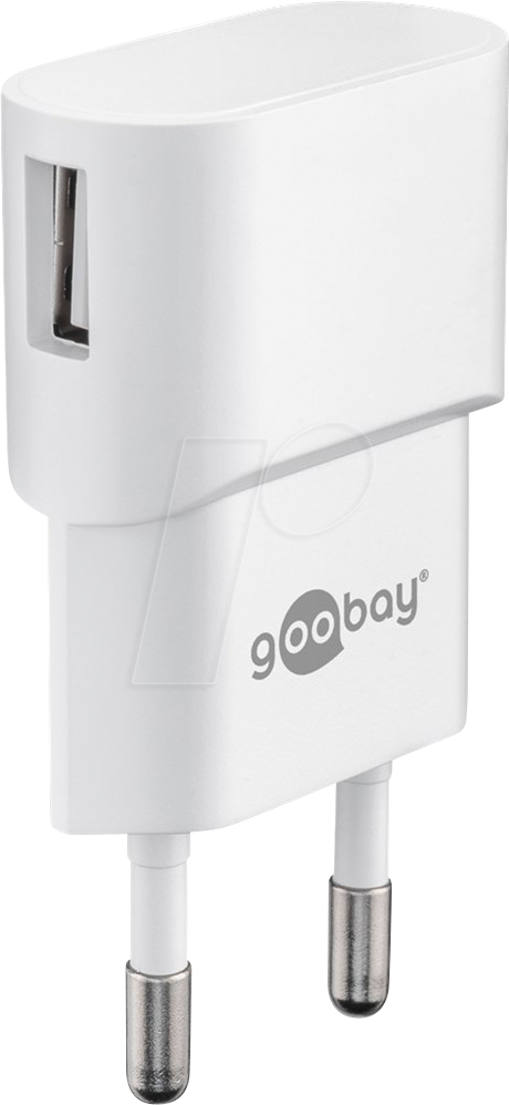 GOOBAY 44948 - USB-Ladegerät, 5 V, 1000 mA, weiß von Goobay