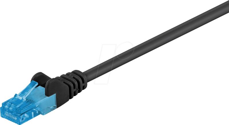 GOOBAY 55415 - Cat.6a U/UTP Patchkabel, CU, schwarz, 30 m von Goobay