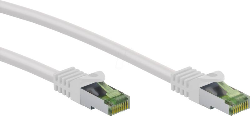 GOOBAY 61106 - Cat.8.1 Patchkabel, S/FTP (PiMF), CU, weiß, 3 m von Goobay