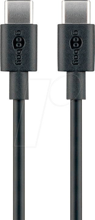 GOOBAY 66316 - Sync- & Ladekabel, USB-C™ -> USB-C™, 0,5m, schwarz von Goobay
