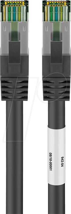 GOOBAY 66729 - Patchkabel Cat. 8.1-Rohkabel S/FTP, 25 m, schwarz von Goobay
