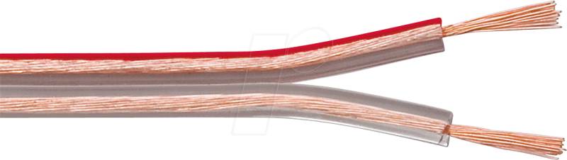 GOOBAY 67719 - Lautsprecherkabel 2x0,75mm² , 10 m transparent CCA von Goobay