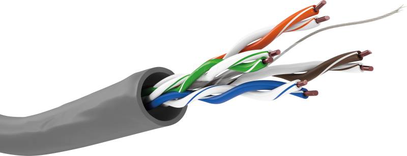 GOOBAY 68466 - Cat.6 Netzwerkkabel, U/UTP, CU, LSZH, 100 m, grau von Goobay
