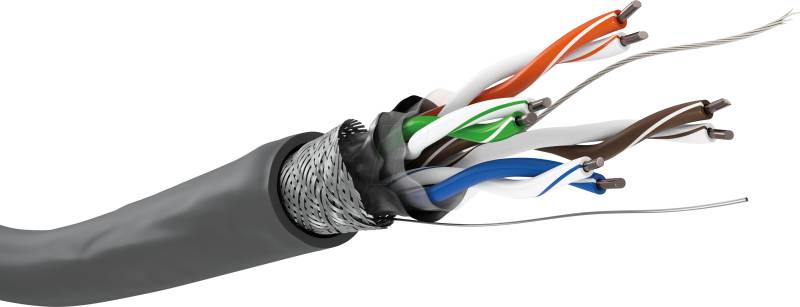 GOOBAY 68709 - Cat.5e Netzwerkkabel, SF/UTP, CCA, 100 m, grau von Goobay