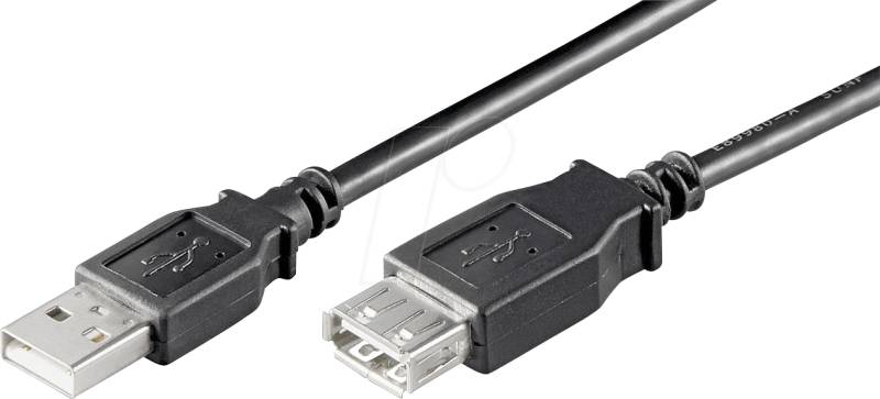 GOOBAY 68905 - USB 2.0 Hi-Speed Verlängerungskabel 5,0 m schwarz von Goobay