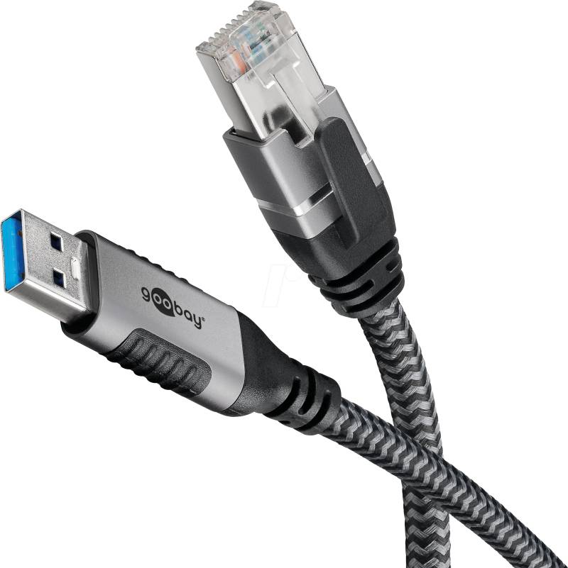 GOOBAY 70299 - Netzwerkadapter, Kabel, USB 3.0 Typ A, Gigabit Ethernet, 1 m von Goobay