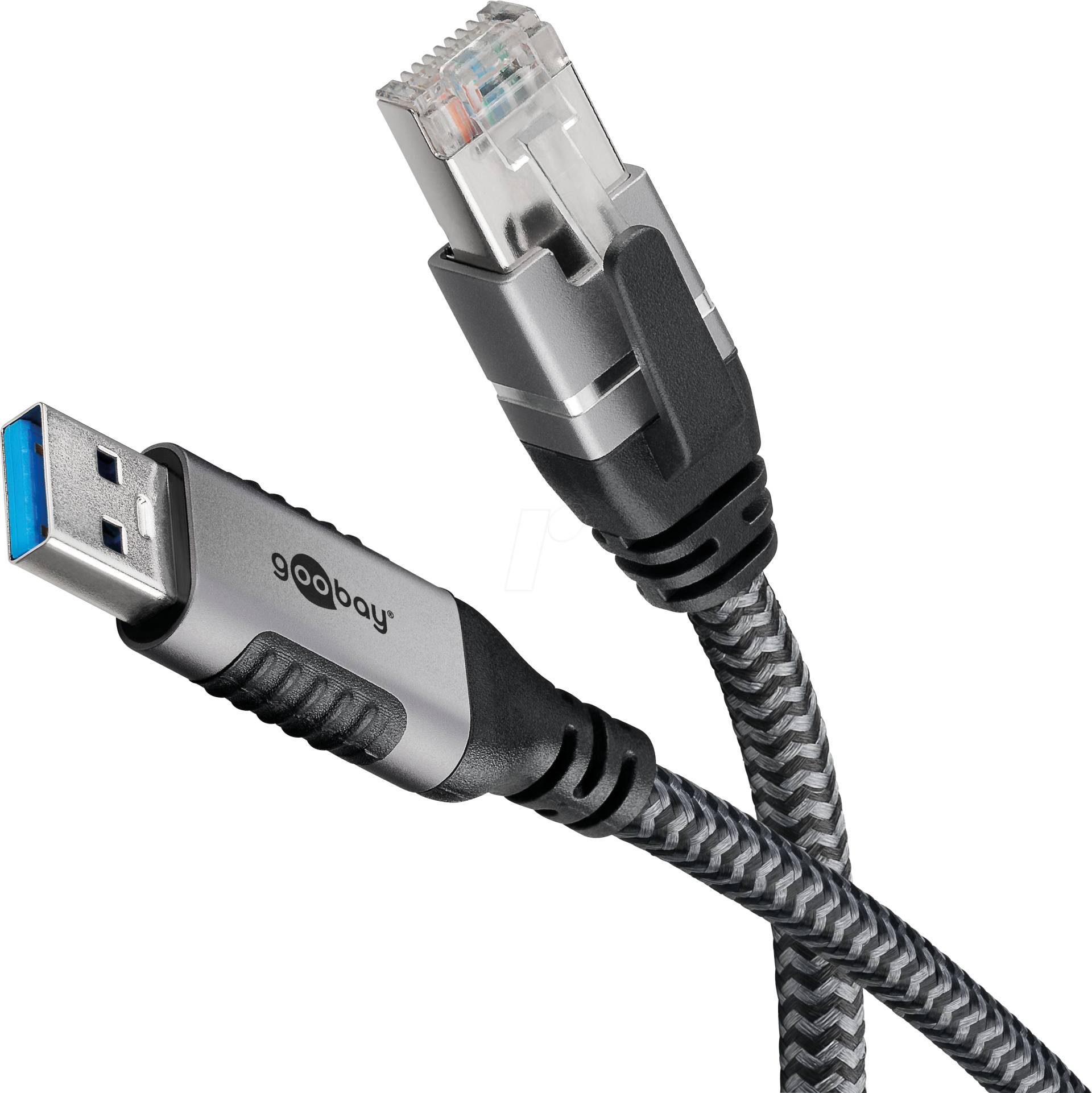 GOOBAY 70695 - Netzwerkadapter, Kabel, USB 3.0 Typ A, Gigabit Ethernet, 15 m von Goobay