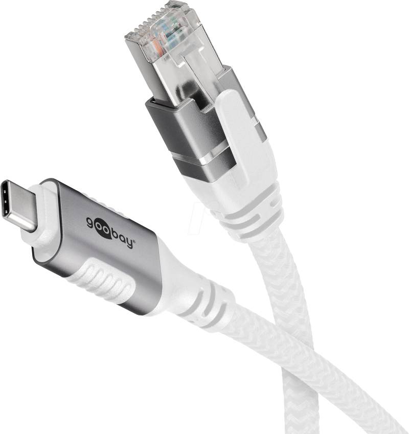 GOOBAY 74165 - Netzwerkadapter, Kabel, USB 3.1 Typ C, Gigabit Ethernet, 1 m von Goobay