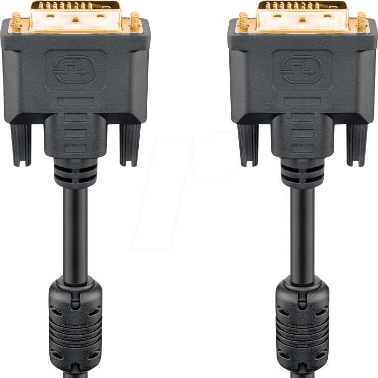 GOOBAY 93110 - DVI Monitor Kabel DVI-D 24+1 Stecker, Dual Link, 2,0 m von Goobay