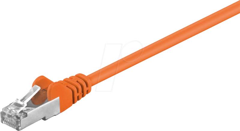 GOOBAY 93455 - Cat.5e F/UTP Patchkabel CCA orange 0,25 m von Goobay