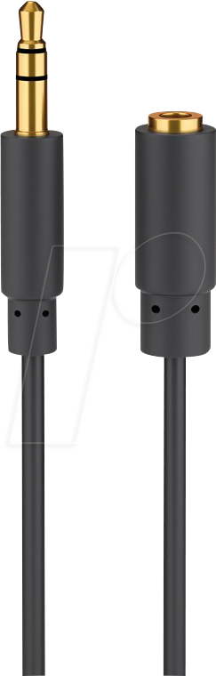 GOOBAY 97118 - Kabel Klinke, Verlängerung 3,5 mm 3-Pin, 2 m GOOBAY 97118 - Kabel Klinke, Verlängerung 3,5 mm 3-Pin, 2 m von Goobay