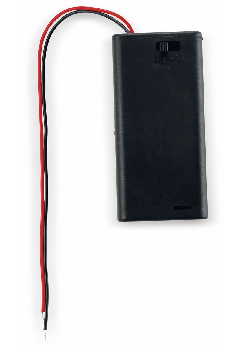 GOOBAY Batteriehalter, 2 x Mignon AA, Schalter von Goobay