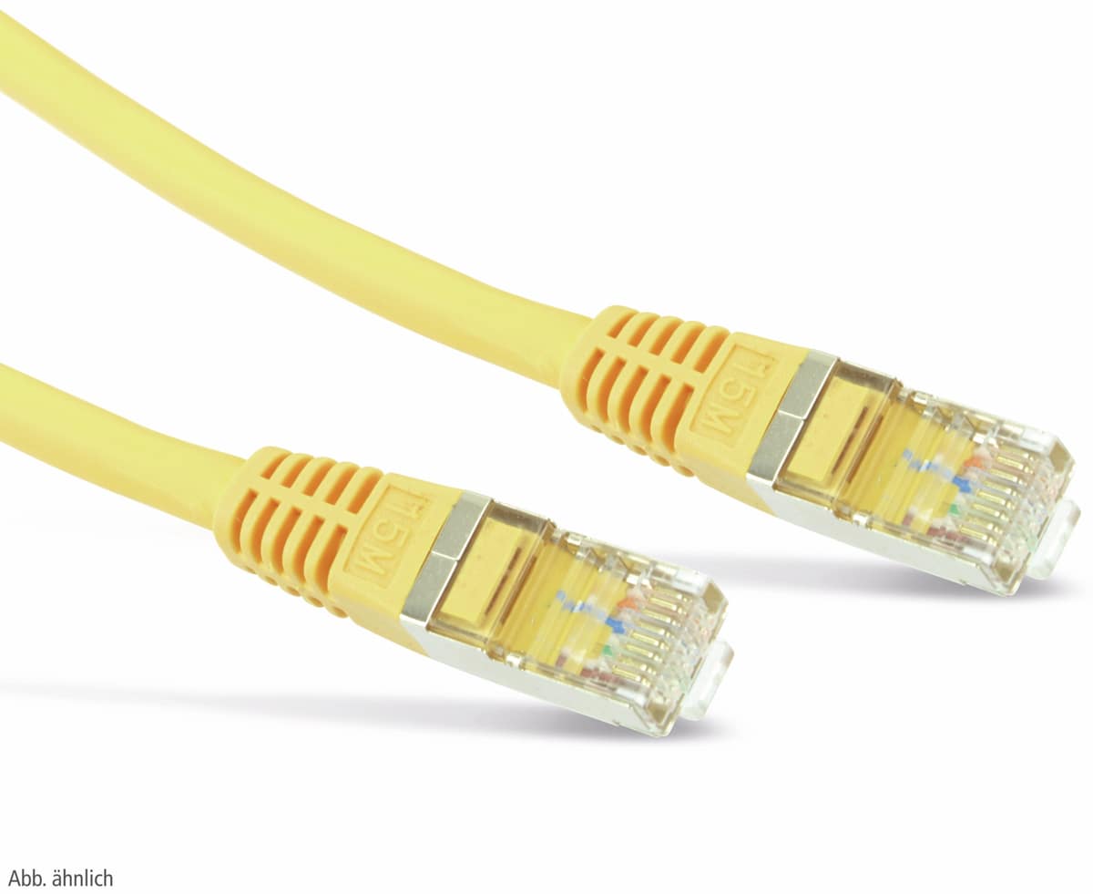 GOOBAY CAT.6 Patchkabel, 10 m, gelb, S-FTP, PIMF von Goobay