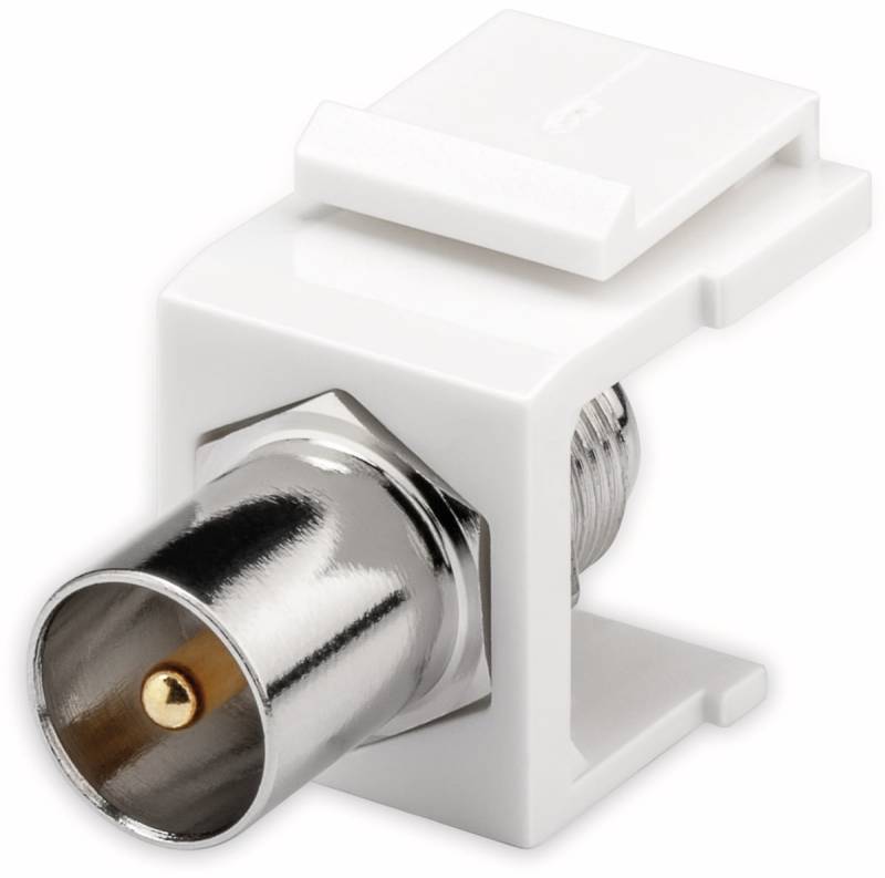 GOOBAY Einbau-Modul 79955, Kupplung, Koax-Stecker auf F-Buchse von Goobay