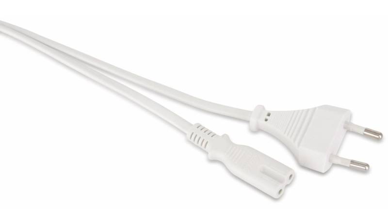 GOOBAY Euro-Netzkabel, 3 m, weiß von Goobay