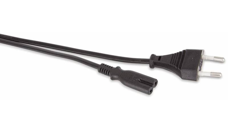GOOBAY Euro-Netzkabel, 3 m, schwarz von Goobay