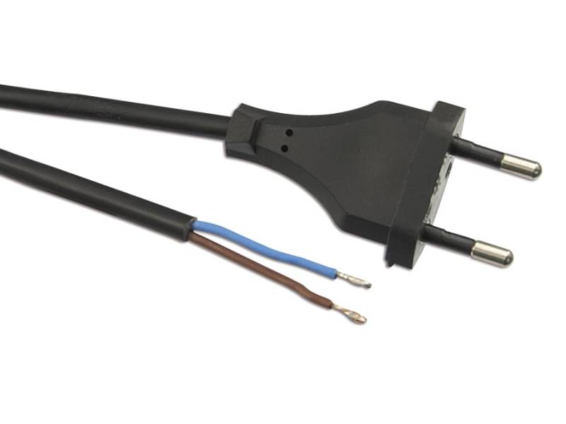 GOOBAY Euro-Netzkabel mit offenem Ende, 1,5 m, grau von Goobay