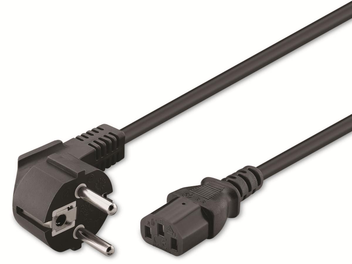 GOOBAY Kaltgerätekabel NK 101 S-300, 3 m, schwarz GOOBAY Kaltgerätekabel NK 101 S-300, 3 m, schwarz von Goobay
